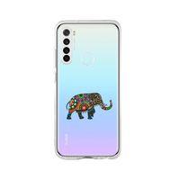 Redmi Note 8 Mandala Fil Desenli Premium Şeffaf Silikon Kılıf