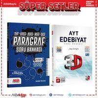 3D AYT Edebiyat ve AKM Paragraf Soru Bankası Seti 2 Kitap