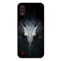 Samsung Galaxy A01 Kılıf Dragons (13) Silikon Kap Gri Ejderha