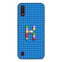 Lopard Samsung Galaxy A01 Uyumlu Kılıf BloX (22) Tam Koruma Kılıfı K Harfi