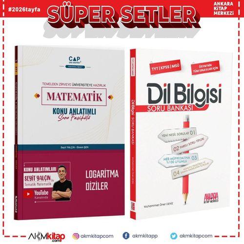 Çap Yayınları Matematik Logaritma Diziler ve AKM Dil Bilgisi Soru Bankası Seti 2 Kitap