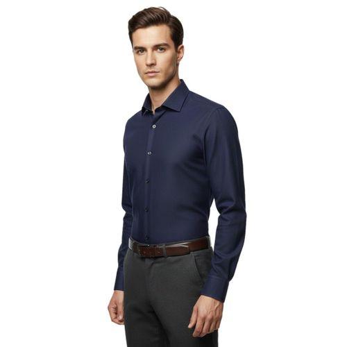 Erkek Slim Fitt Uzun Kol Petek Dokulu Gömlek 2423 BGL-ST04814