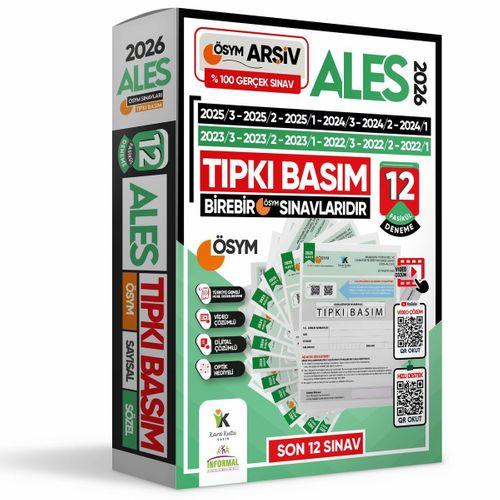 2026 ALES ÖSYM Çıkmış Soru 12li Tıpkı Basım ve 18li (10+8) Anamorfik Özgün Deneme Paketi TG Çözümlü