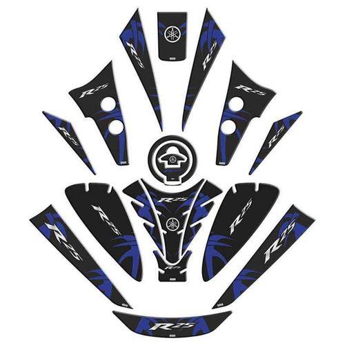 YAMAHA Yamaha R25 2019 - 2024 Uyumlu Tank Pad Set 005