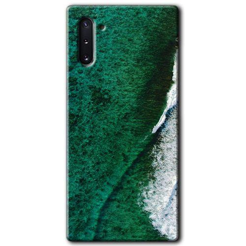 Samsung Galaxy Note 10 HD Baskılı Kılıf + 9D Tam Ekran Koruyucu - Yeşil Okyanus
