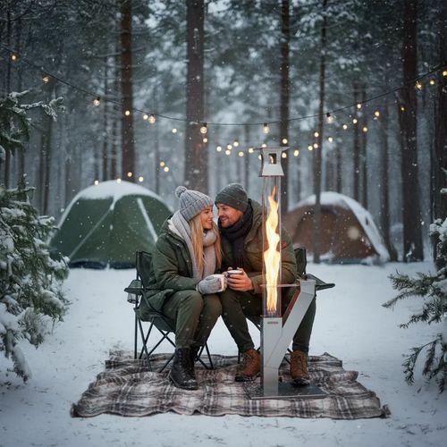 Kamp Ayısı® Kule Roket™ Uzun Camlı Pelet Sobası, Pürmüz ve Pelet Hediyeli