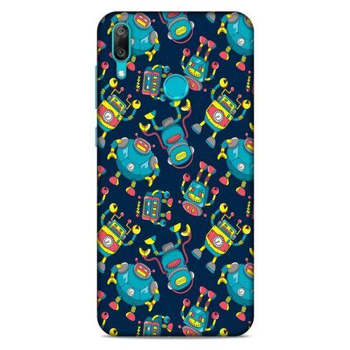 Retro (9) Desen Kılıf Renkli Huawei Y7 Prime 2019 Kılıf