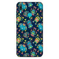 Retro (9) Desen Kılıf Renkli Huawei Y7 Prime 2019 Kılıf