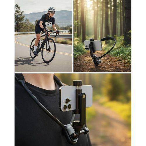 Esnek Silikon Boyun Montajlı Telefon Tutucu Canlı Yayın Ve Vlog Çekim