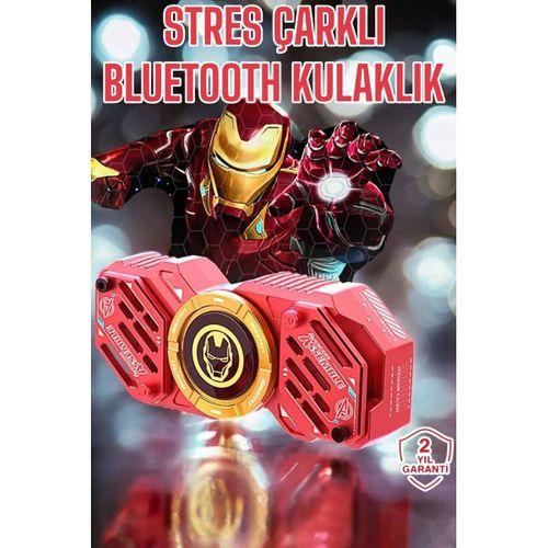 Stres Çarklı Bluetooth Kulaklık Kablosuz Kırmızı Yüksek Ses Kaliteli
