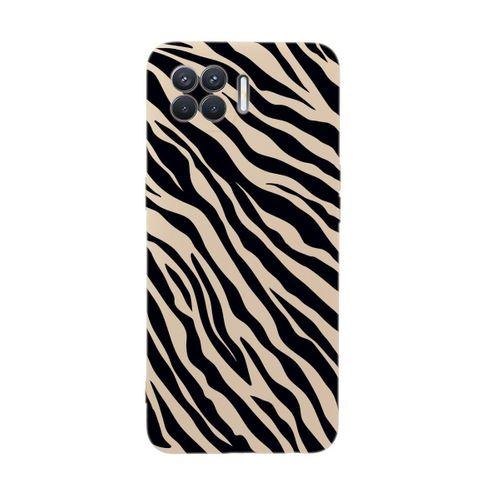 Oppo Reno 4 Lite Zebra Pattern Premium Silikonlu Telefon Kılıfı