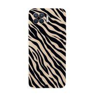 Oppo Reno 4 Lite Zebra Pattern Premium Silikonlu Telefon Kılıfı