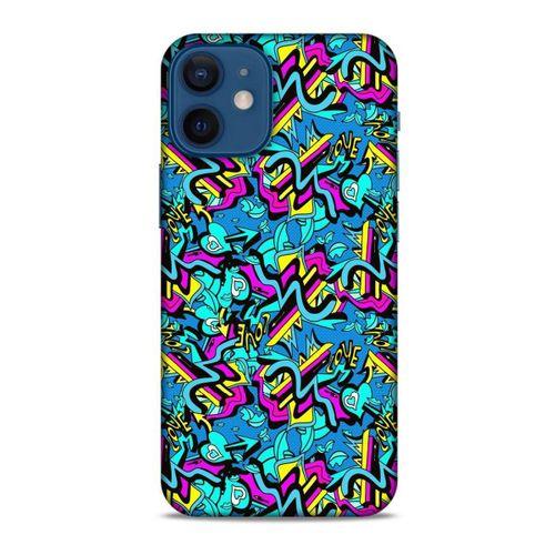 Graffitix (30) Desenli Silikon Kapak Apple iPhone 12 Mini Kılıf