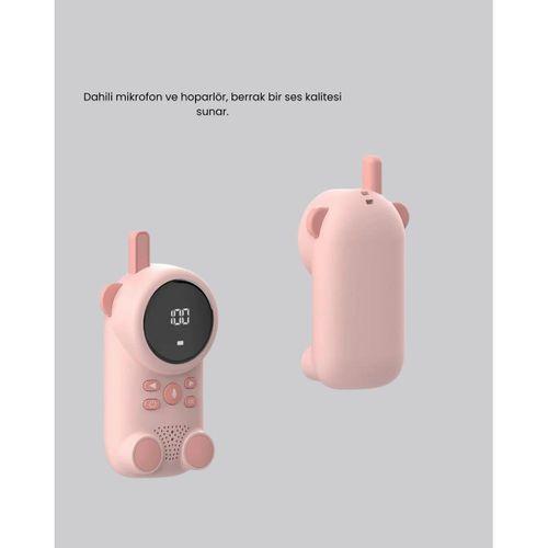 Bebek Telsizi Lcd Ekran Vox İki Yönlü İletişim Usb Şarj Hafif
