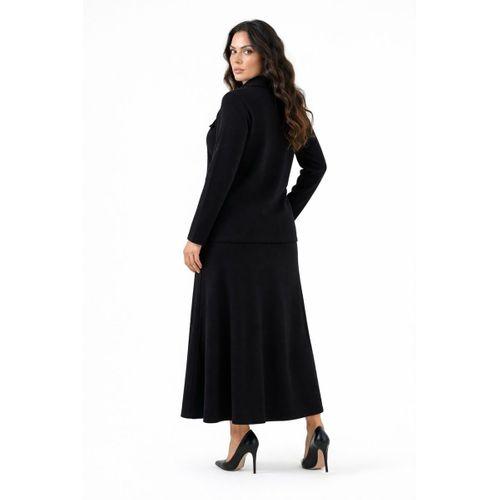 Kadın Fermuarlı Bluz Etek Takım BGL-ST05425