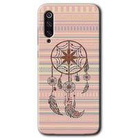 Xiaomi Mi 9 Kılıf HD Desen Baskılı Arka Kapak - Mandala Retro + Kırılmaz Cam