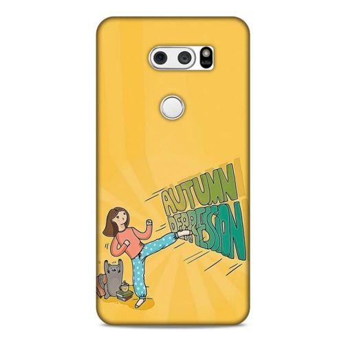 LG K50S Kılıf Depresyon (44) Tough Armor Kılıf Mor Kahve
