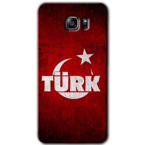 Potkal Hediye Fabrikası Samsung Galaxy Note 5 Kılıf HD Desen Baskılı Arka Kapak - Ayyıldız Türk
