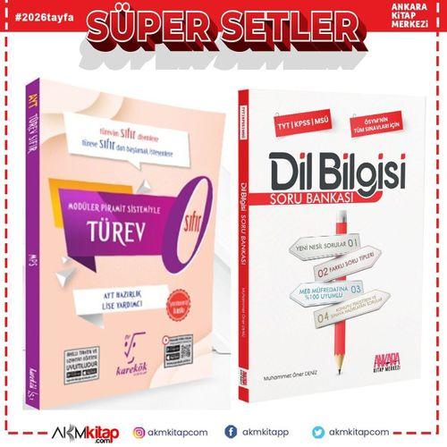 Karekök Yayınları AYT Türev Sıfır ve AKM Dil Bilgisi Soru Bankası Seti 2 Kitap