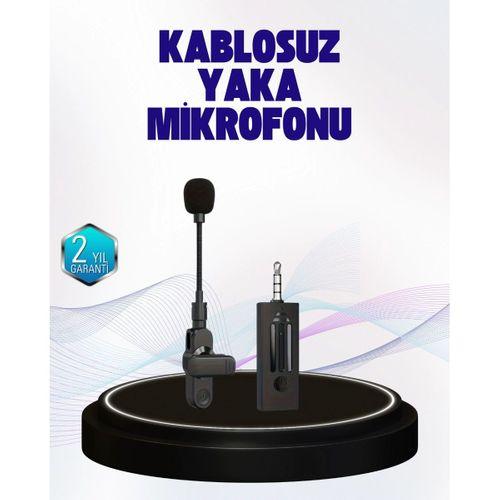 2.4 Ghz Kablosuz Yaka Mikrofonu – 60 Metre Menzil, Gürültü Azaltma, Type-c Şarjlı