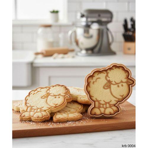 Sevimli Koyun Sekillendirici Kalip Kurabiye Hamur Kesici Oyun ve Seker Hamuru Seti