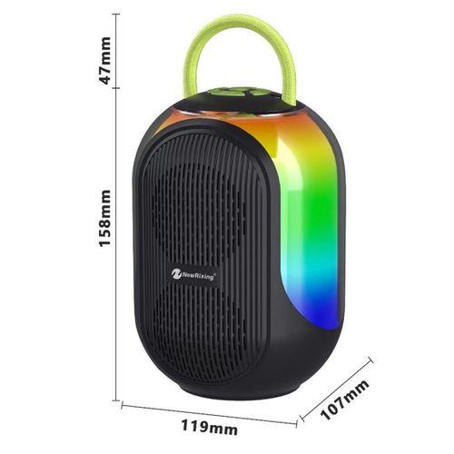 Bluetooth Çift Mikrofonlu Kablosuz Karaoke Rgb Işıklı Yüksek Sesli Müzik 4 Ses Degıstırme