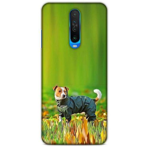 Xiaomi Redmi K30 5G Kılıf Köpek Kıyafetleri (26) Tpu Silikon Kılıf Jack Russell Yağmurluk