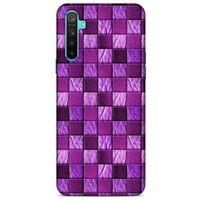 Oppo Realme 6i Kılıf Patchwork (5) Koruma Kabı Fuşya