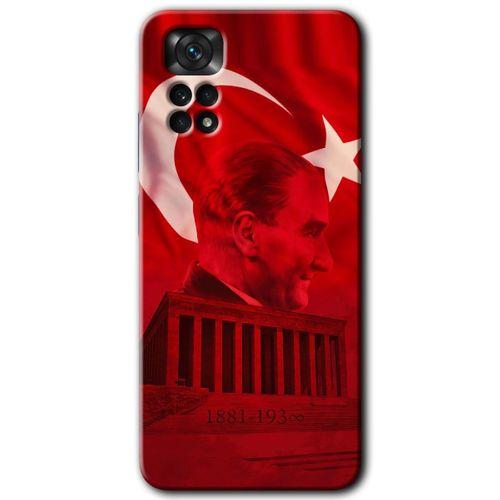 Redmi Note 11s 5G Global Kılıf HD Desen Baskılı Arka Kapak - Anıtkabir Atatürk + Kırılmaz Cam