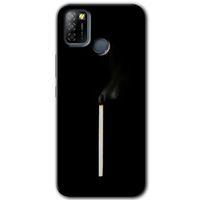 İnfinix Smart 5 Kılıf HD Desen Baskılı Arka Kapak - Sönmüş Kibrit