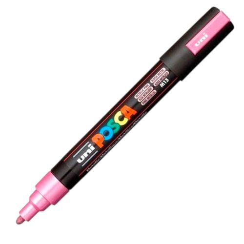 UNİBALL POSCA (1.8-2.5) SU BAZLI BOYAMA MARKÖRÜ METALİK PEMBE ( N ) (UNİ-PC-5M)