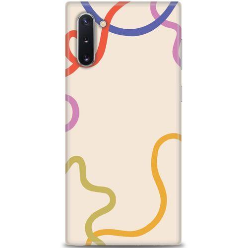 Samsung Galaxy Note 10 Kılıf HD Baskılı Kılıf - Renk Çizgileri + Tam Ekran Koruyucu