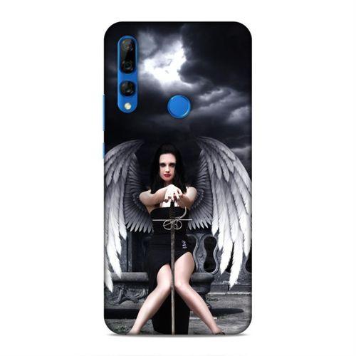 Huawei Y9 Prime 2019 Kılıf Melek Haloween Arka Kapak Silikon Koruma Full Koruyucu