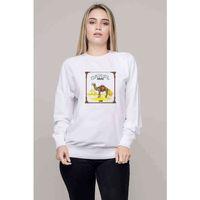 Camel Mirage Baskılı Beyaz Kadın Sweatshirt