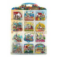 İstanbul Temalı Silikon Buzdolapı Süsü Magnet 12li Set Alk5814
