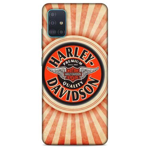 Samsung Galaxy A51 Uyumlu Kılıf Motorsiklet (43) Thin Fit Kılıf Harley
