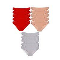 15 Adet Süper Eko Set Likralı Kadın Slip Külot 513