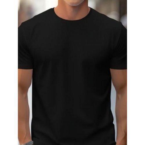 Erkek Kısa Kollu Bisiklet Yaka Iki Iplik Tişört