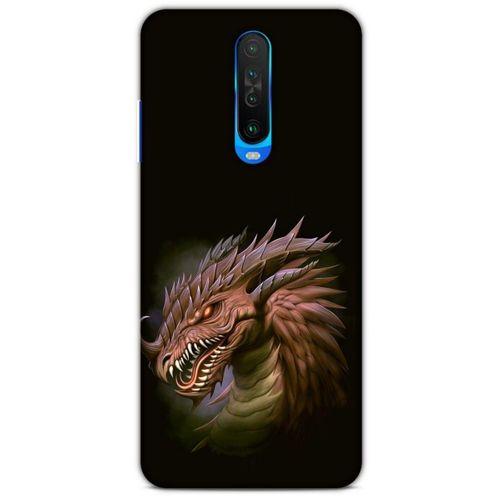 Xiaomi Poco X2 Kılıf Dragons (18) Telefon Kılıfları Kahverengi Ejderha