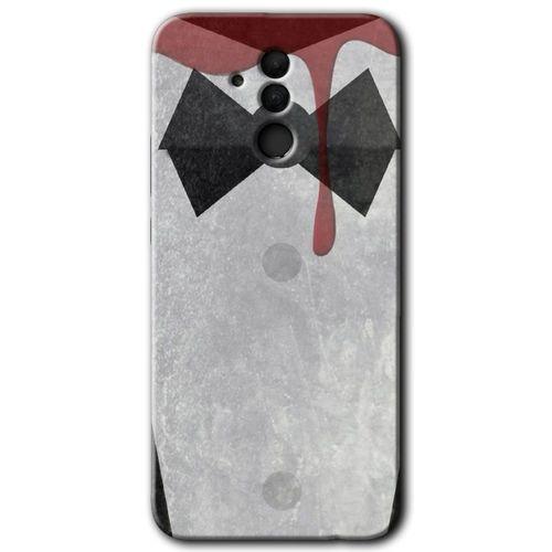 MRCİLETİSİM Huawei Mate 20 Lite Kılıf HD Desen Baskılı Arka Kapak + Temperli Cam - Gentleman Blood