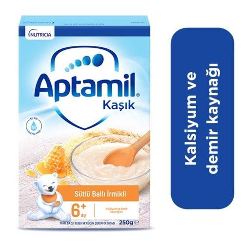 Aptamil Kaşık Sütlü Ballı İrmikli Kaşık Maması 250gr