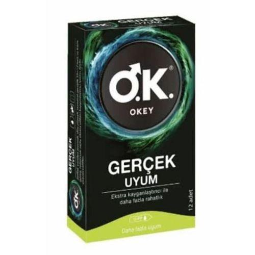 Okey Prezervatif Gerçek Uyum 12'li