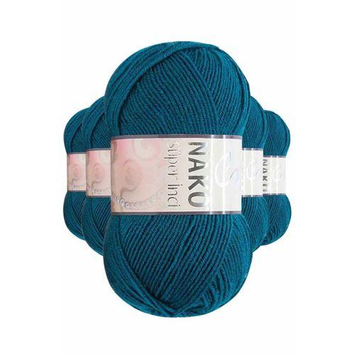 5 Adet Süper İnci El Örgü İpi 100 gr Şelale 2273