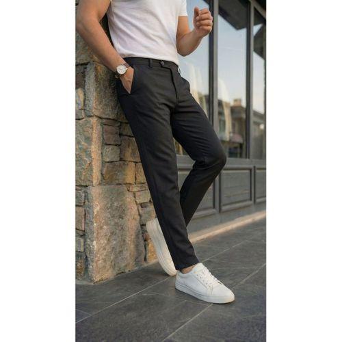 Erkek Slim Fit Dilli Kumaş Pantolon