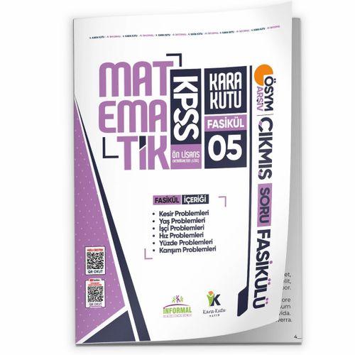 2026 KPSS Ön Lisans Matematik Kara Kutu 5 Fasikül ÖSYM Çıkmış Soru Bankası PROBLEMLER 2 Çözümlü