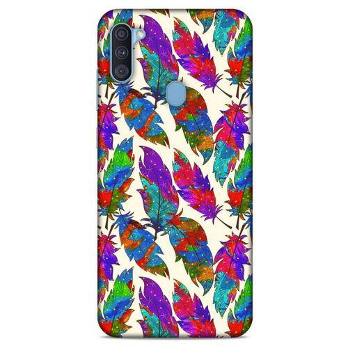 Samsung Galaxy A11 Kılıf Desenli Özel Seri Tüyler (34) Slim Armor Kılıf