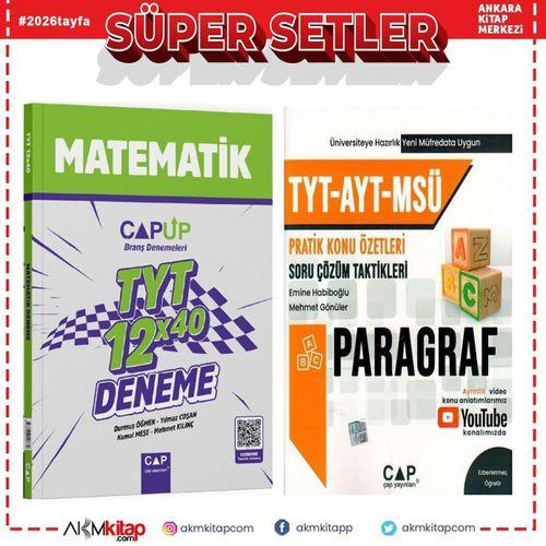 Çap TYT Matematik Deneme ve Paragraf Soru Bankası Seti 2 Kitap