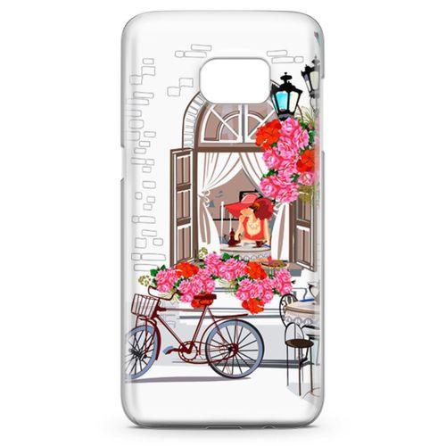 Samsung Galaxy S7 Edge Kılıf Bisiklet Arka Kapak Koruma Desenli Full Koruyucu