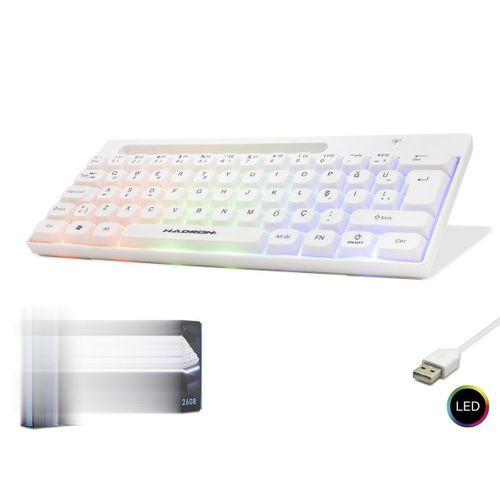 Gaming Mini Klavye Led - Beyaz HDX2608