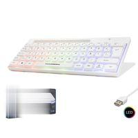 Gaming Mini Klavye Led - Beyaz HDX2608